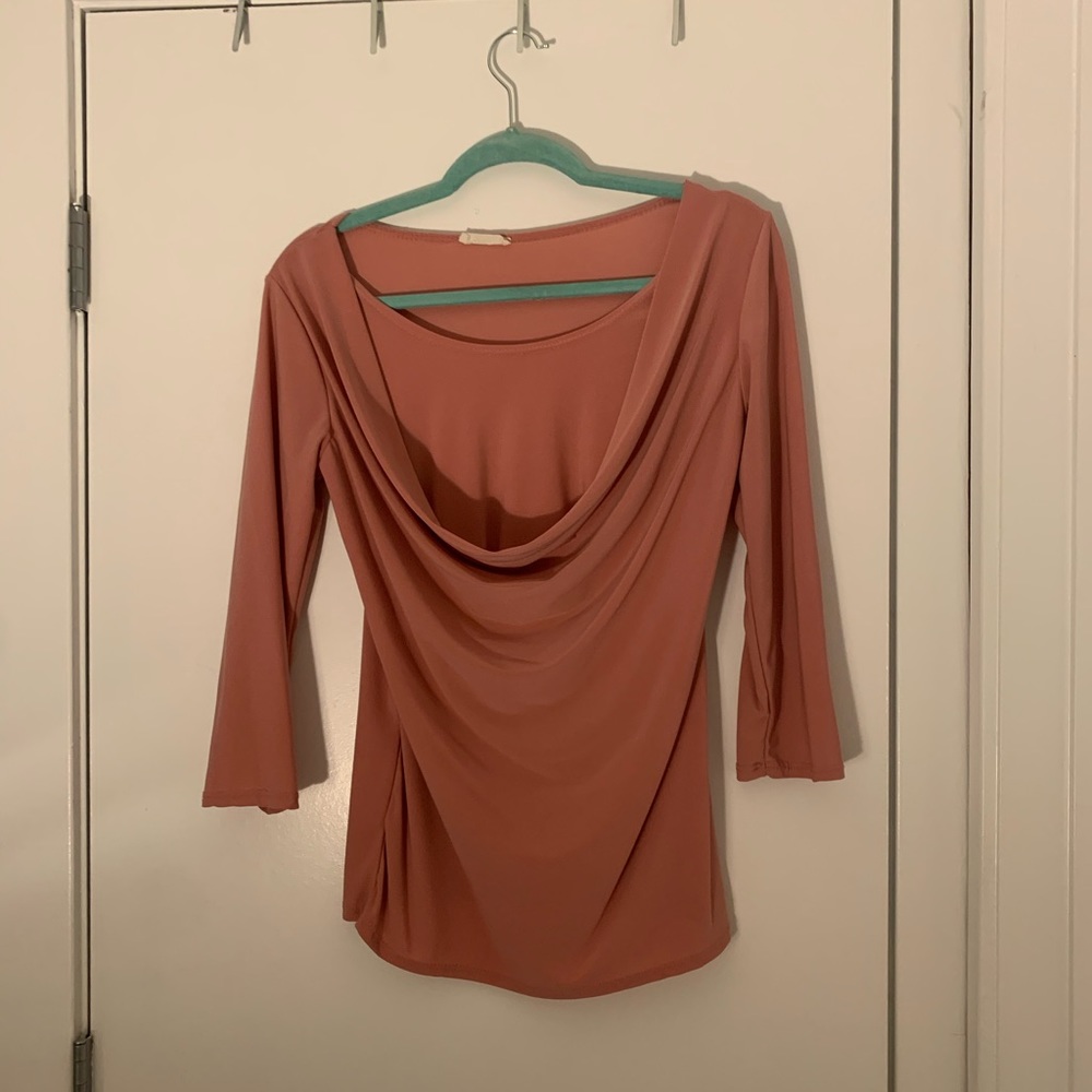 Salmon Color Work Top